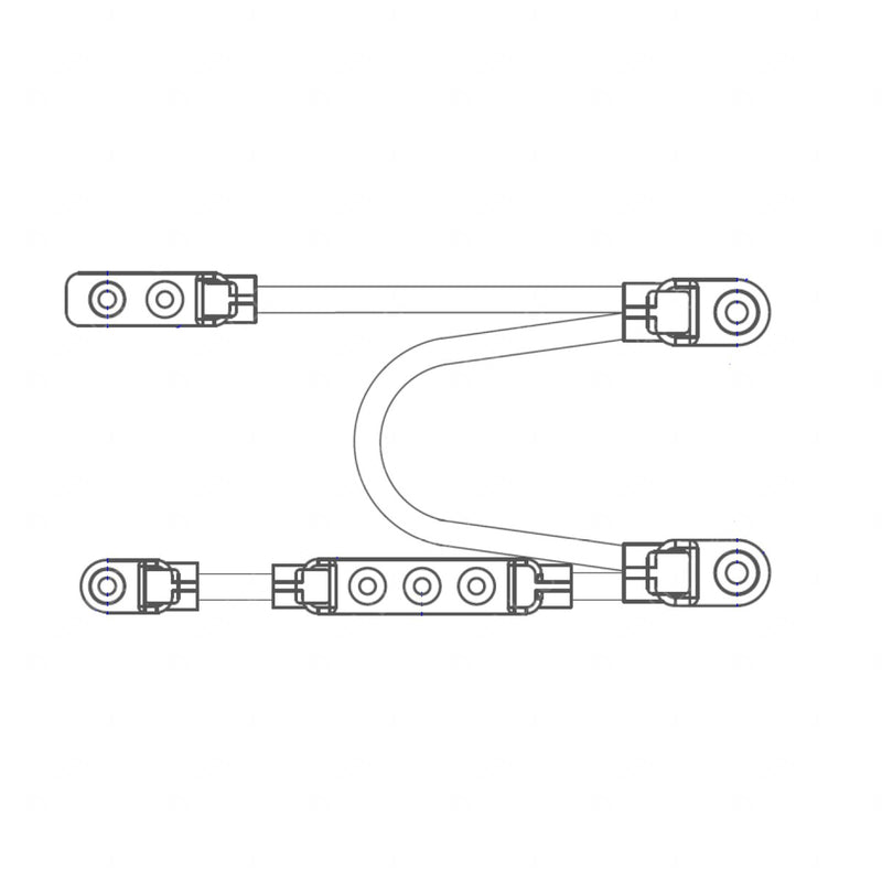 Jumper - Battery Cable, Negative, In Rail, 4 Battery, Thread