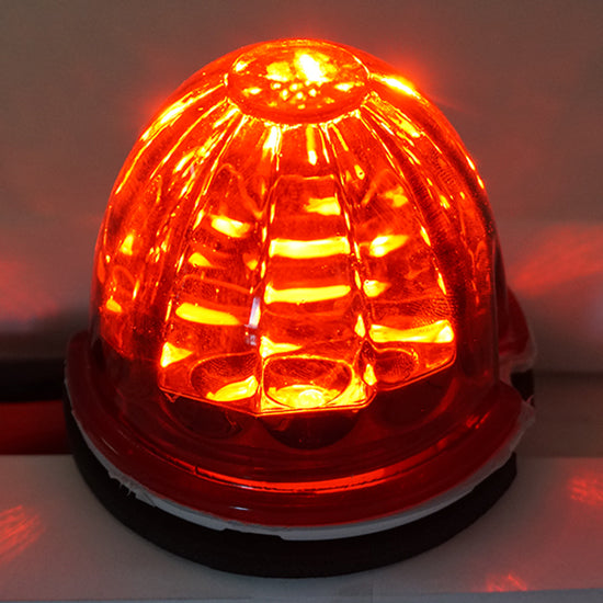 Iowa Customs Legendary Glass 3-1/2 Inch Watermelon Red-Red LED Light W/O Bezel IC966422