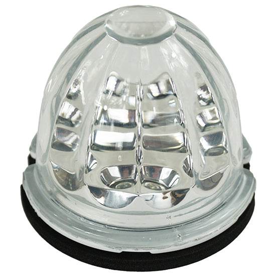 Iowa Customs Legendary Glass 3-1/2 Inch Watermelon Red LED - Clear Glass W/O Bezel IC966423