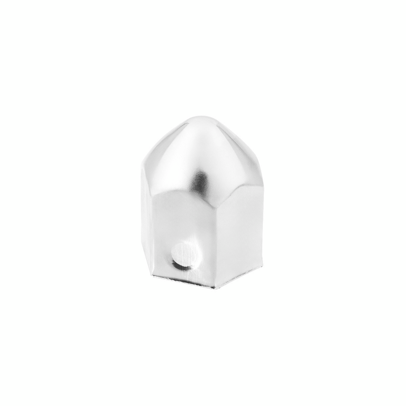 United Pacific 1-1/2" X 2-1/4" Chrome Steel Pointed Nut Cover 10003