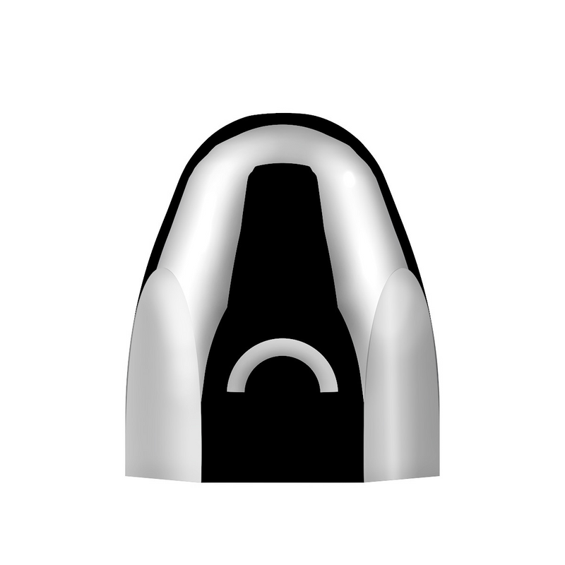 United Pacific 1-1/2" X 2" Chrome Steel Bullet Nut Cover 10004