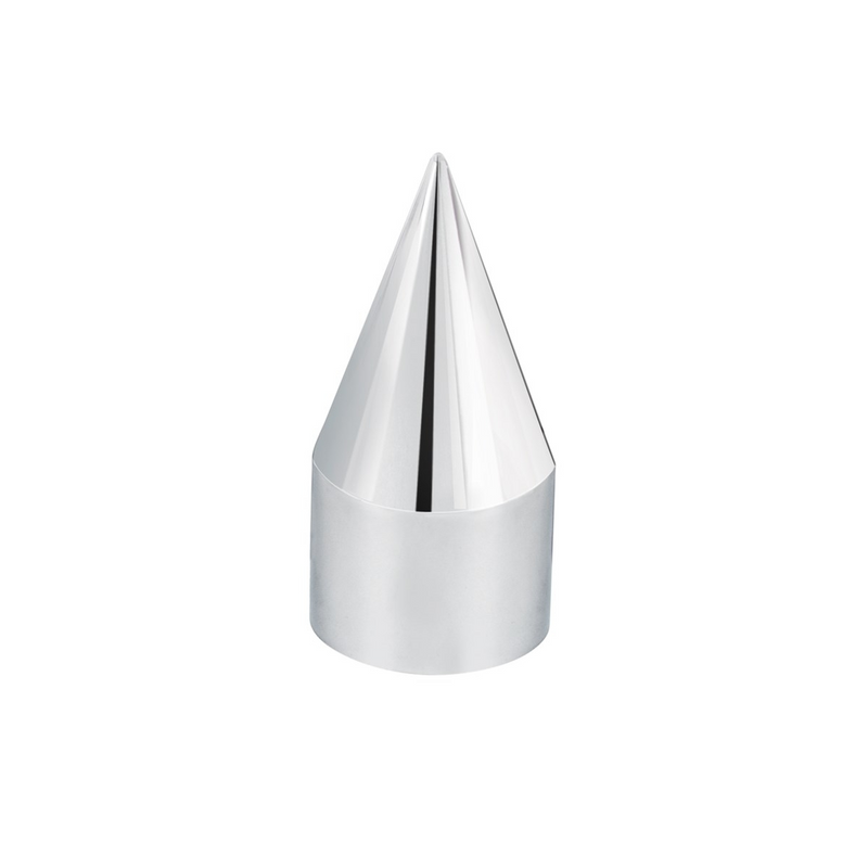 United Pacific 33mm X 4-1/8" Chrome Plastic Spike Nut Cover Thread-On (Bulk) 10007B