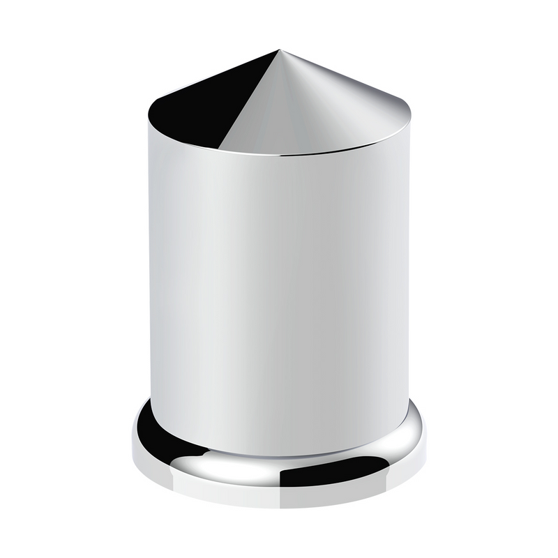 United Pacific 1-1/2" X 3" Chrome Plastic Pointed Nut Cover Push-On (Bulk) 10011B