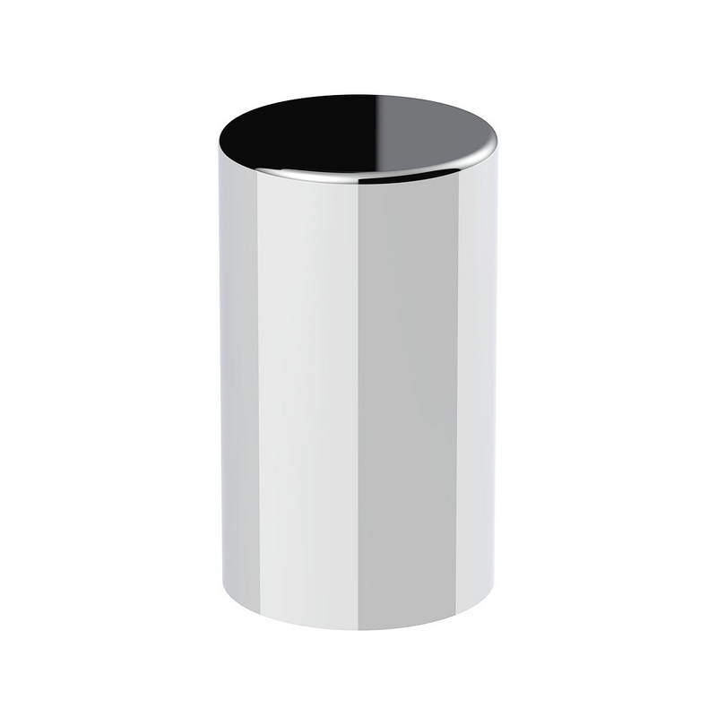 United Pacific 33mm x 3-1/2" Chrome Plastic Cylinder Nut Cover Thread-On (Bulk) 10013B