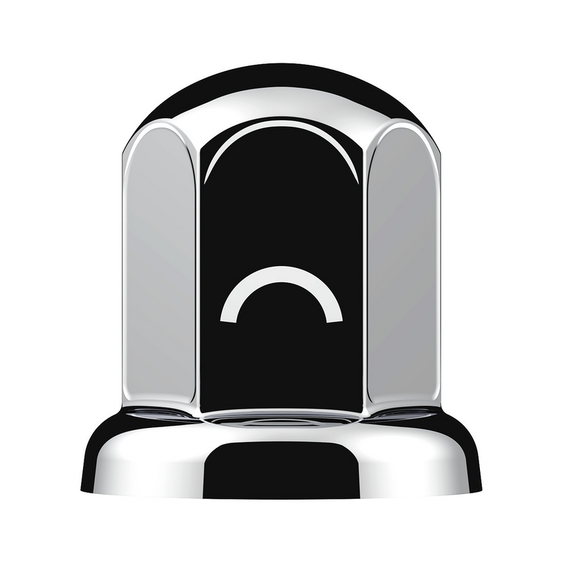 United Pacific 33mm X 2" Chrome Steel Standard Nut Cover With Flange 10031