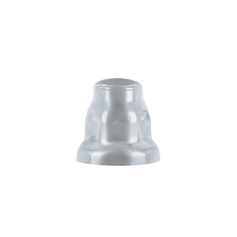 United Pacific 32mm X 2" Chrome Steel Tall Nut Cover With Flange 10043