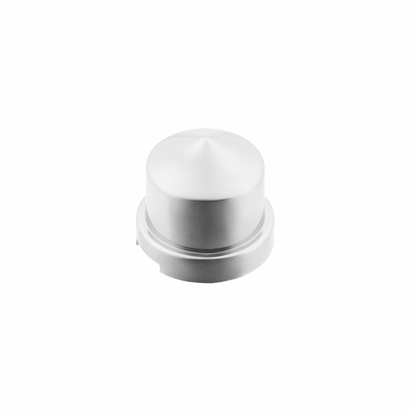 United Pacific 7/16" X 3/4" Chrome Plastic Pointed Nut Cover Push-On 10077