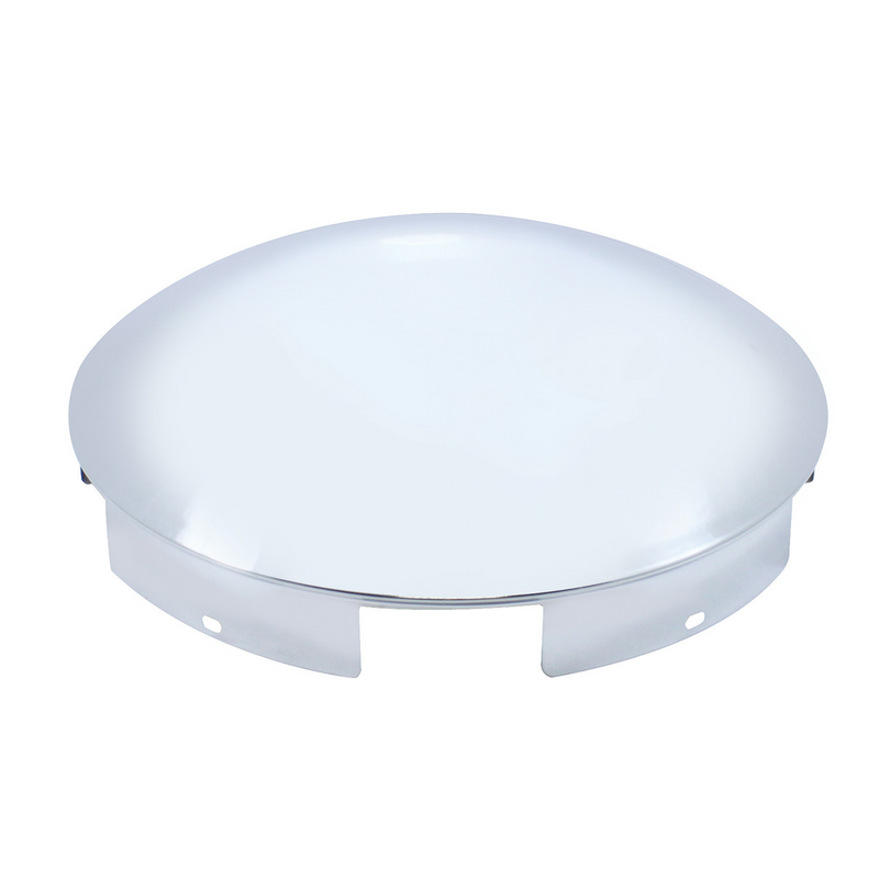 United Pacific 5 Even Notched Chrome Dome Front Hubcap 1" Lip 10119