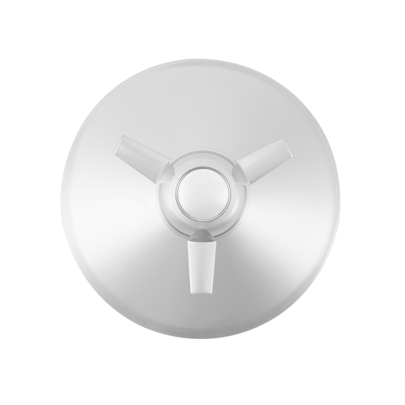 United Pacific Universal Chrome Front Hubcap With 3 Bar Straight Spinner 7/16" Lip 10160