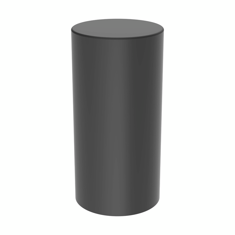 United Pacific 33mm X 4-1/4" Matte Black Tall Cylinder Nut Cover Thread-On (Bulk) 10190B
