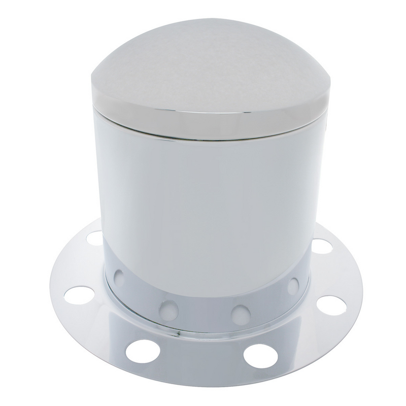 United Pacific Chrome Dome Rear Axle Cover 3PC Kit For 33mm Nut Cover Steel/Aluminum Wheel (8 Holes) 10250