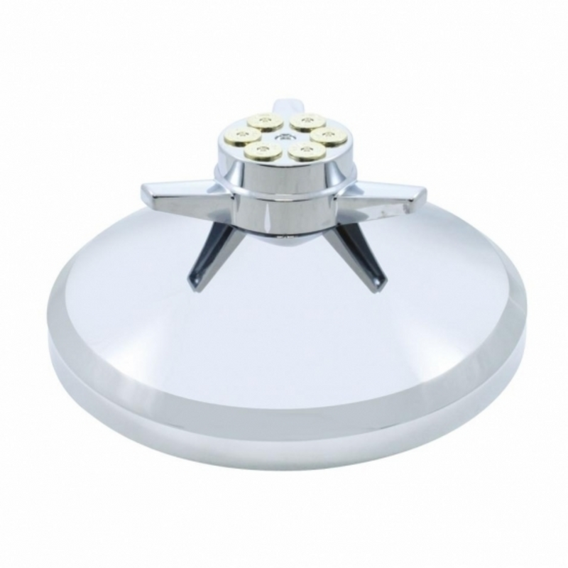 United Pacific Chrome Cover With Gun Cylinder Spinner For UP Rear Axle Cover 10273