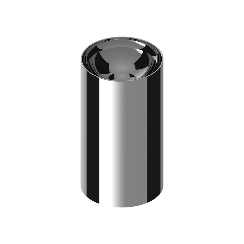 United Pacific 33mm X 3 3/4" Chrome Plastic Concave Top Nut Cover Thread On (Bulk) 10300B