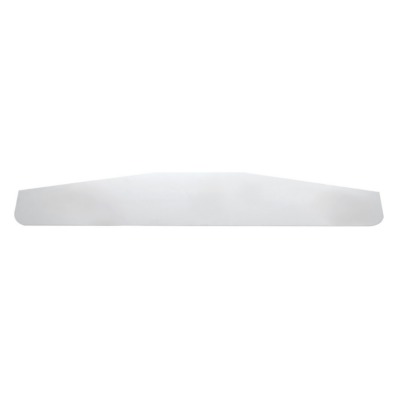 United Pacific 4" X 24" Chrome Standard Bottom Mud Flap Plate Welded Stud 10411