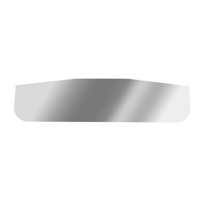 United Pacific 3" X 12" Chrome Standard Bottom Mud Flap Plate Welded Stud 10415
