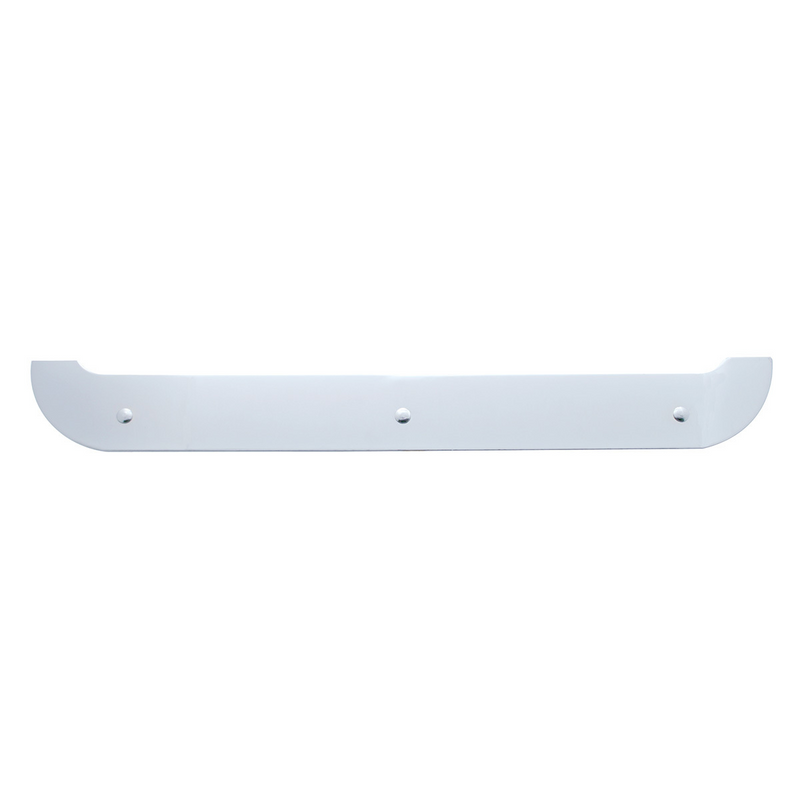 United Pacific 4" X 24" Chrome Contour Bottom Mud Flap Plate Bolt Thru 10430