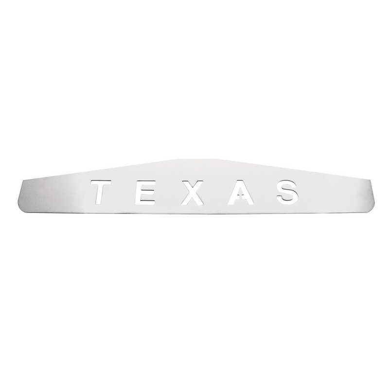 United Pacific 4" X 24" Chrome Texas Bottom Mud Flap Plate Welded Stud 10431