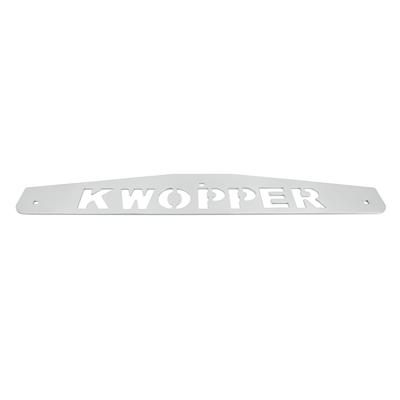 United Pacific 4" X 24" Chrome Kwopper Bottom Mud Flap Plate Bolt Thru 10439