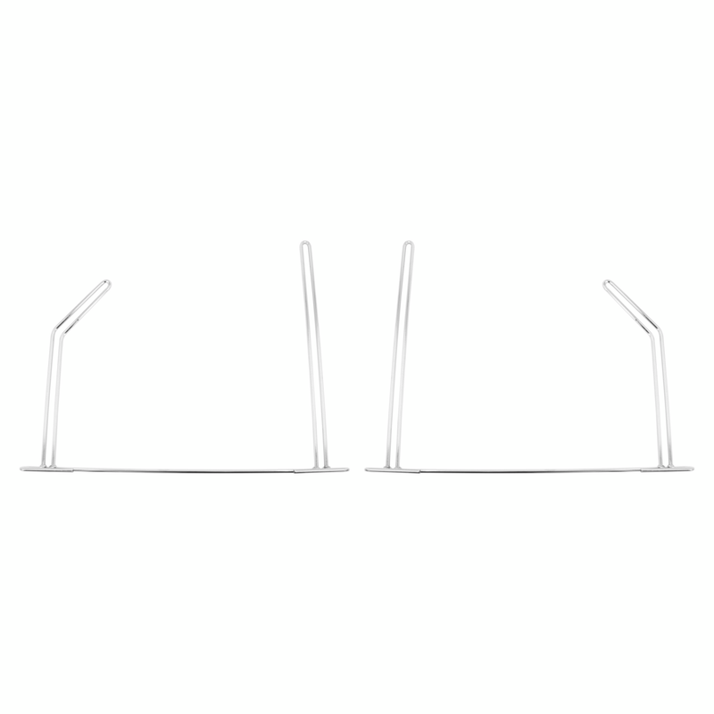 United Pacific 24" Chrome Angled Anti-Sail Bracket (Pair) 10456