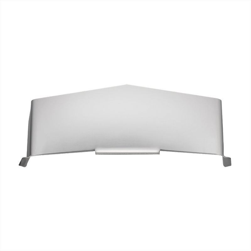 United Pacific Stainless Steel Visor For 4" X 6" Rectangular Headlight, Flat Top Style 10469