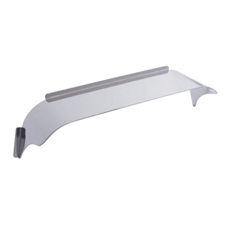 United Pacific Stainless Steel Visor For 5" X 7" Rectangular Headlight, Smooth Top Style 10471