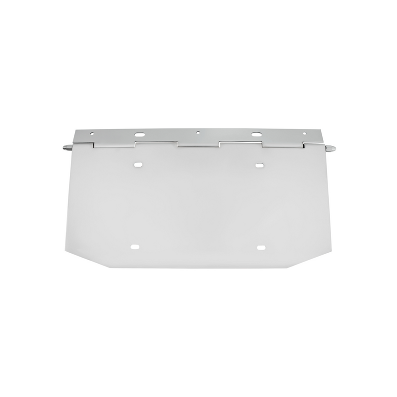United Pacific Chrome 1 License Plate Angled Holder With Hinge 10511