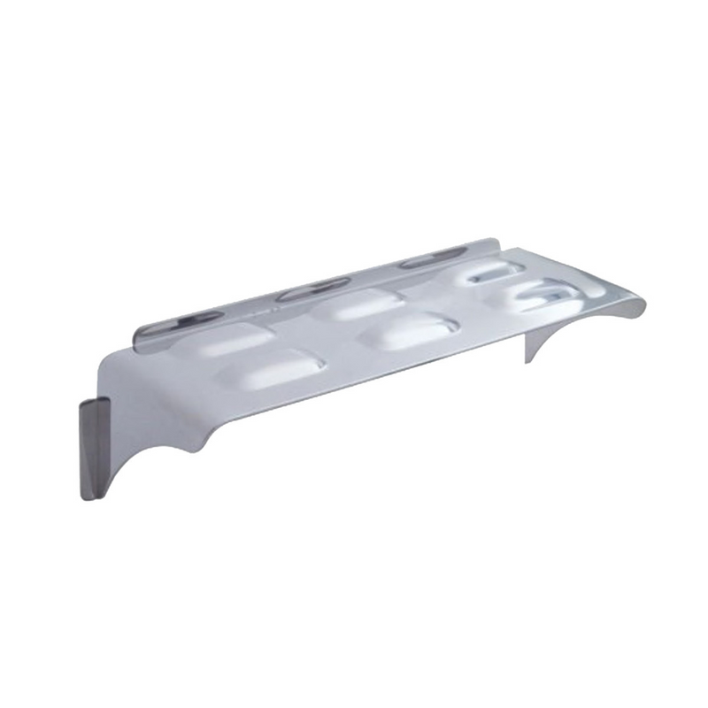 United Pacific Stainless Steel Visor For 4" X 6" Rectangular Headlight, Louver Top 10529