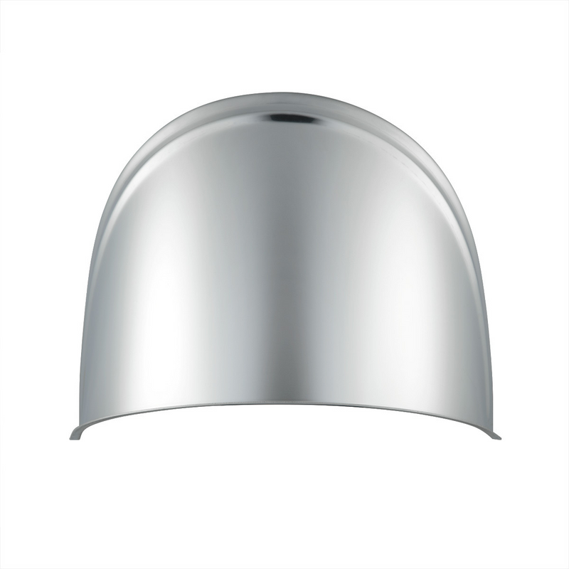 United Pacific Stainless Steel Extended Style Visor For 7" Headlight 10531