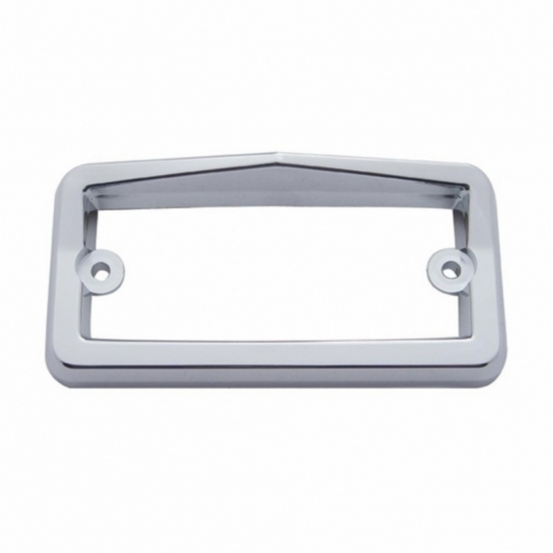 United Pacific Chrome Plastic Rectangular Visor Light Bezel For Freightliner 10547