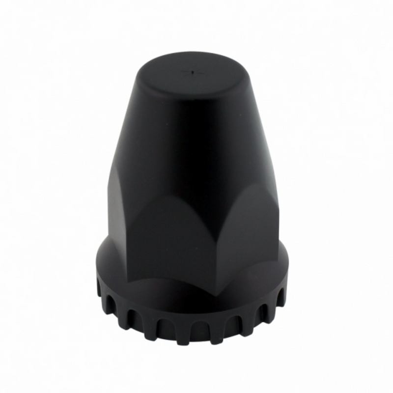 United Pacific 33mm X 2-3/4" Matte Black Nut Original Nut Cover With Flange Thread-On (Bulk) 10552B