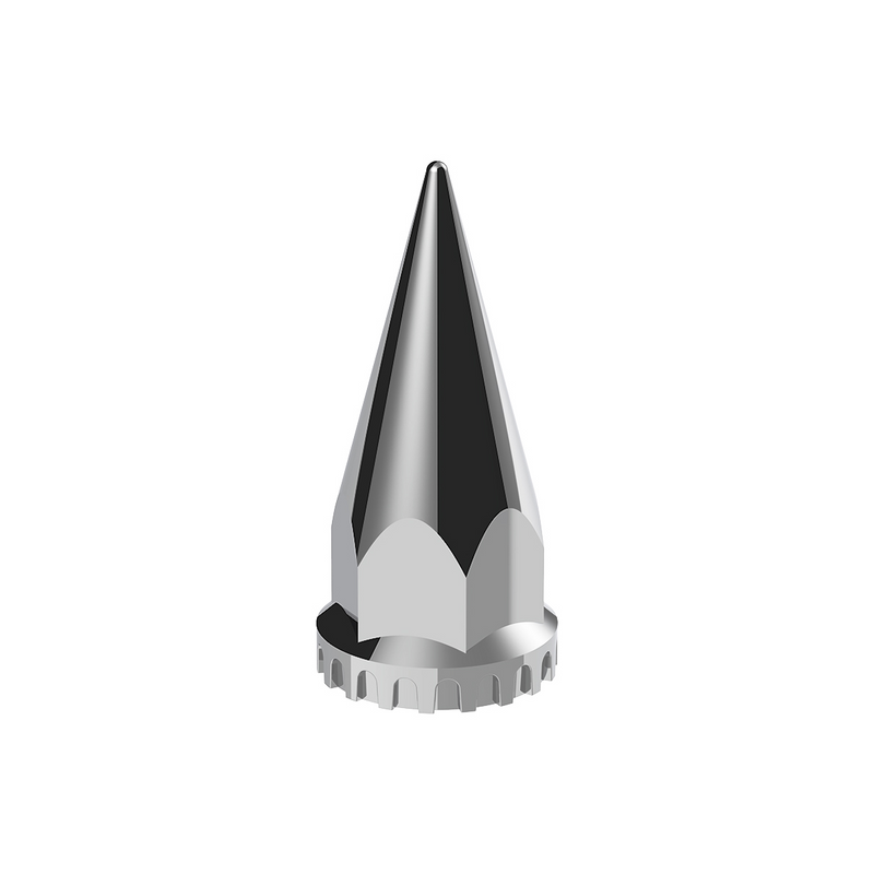 United Pacific 33mm x 4-3/4" Chrome Super Spike Nut Cover Thread-On (Bulk) 10569B