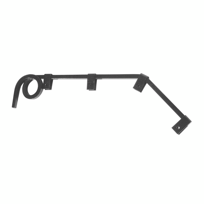United Pacific Black Angled Mud Flap Hangers 1 Coil (Pair) 10613