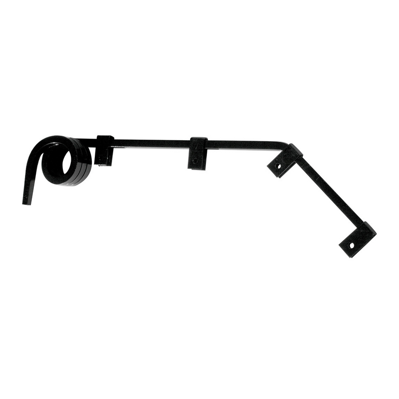 United Pacific Black Angled Mud Flap Hangers 3 Coils (Pair) 10615