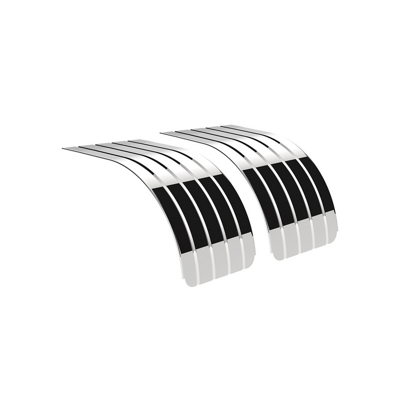 United Pacific 60" 430 Stainless Steel (18ga) Half Fender SR Series (Pair) 10618