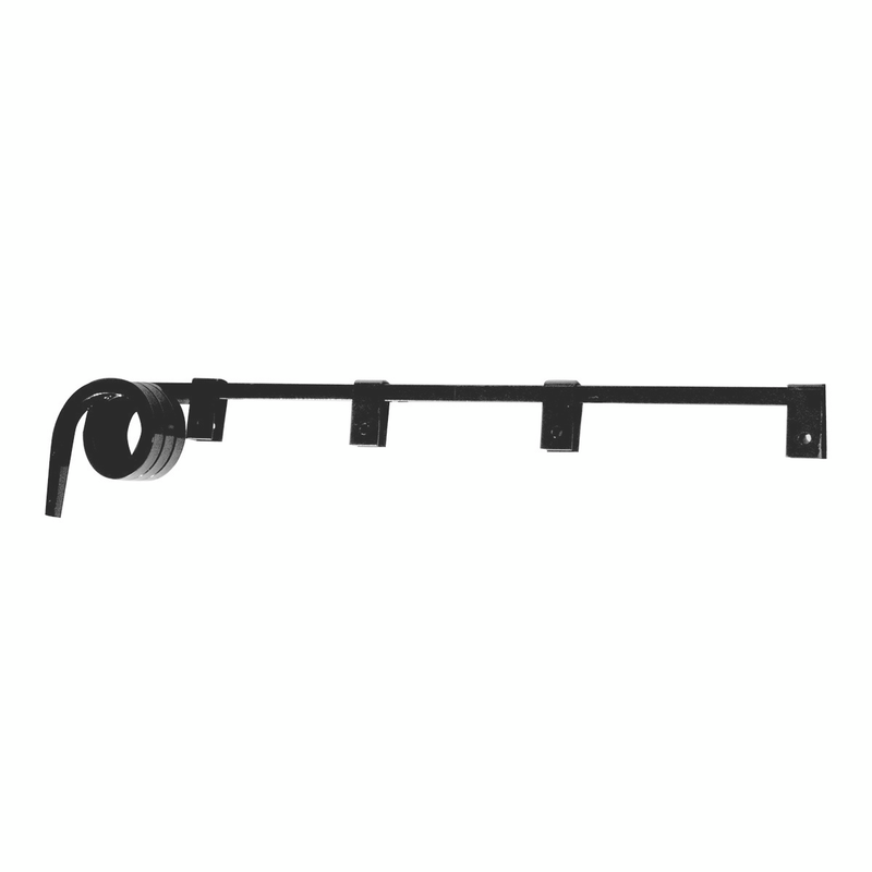 United Pacific Black Straight Mud Flap Hangers 3 Coils (Pair) 10627