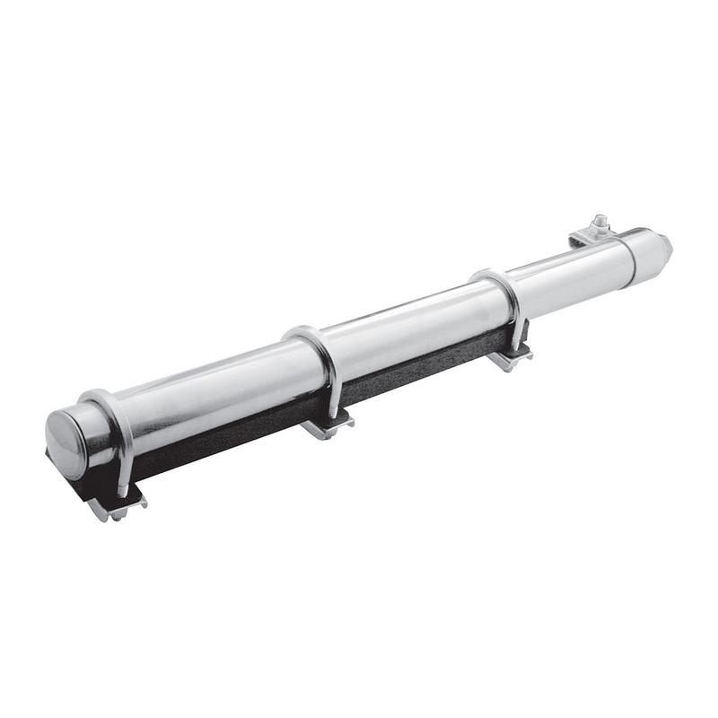 United Pacific Deluxe Stainless Quarter Fender Bracket 2" Tube/U-Clamps (Pair) 10631