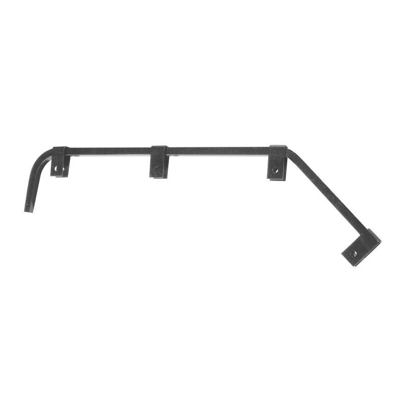 United Pacific Black Angled Mud Flap Hangers No Coil (Pair) 10672
