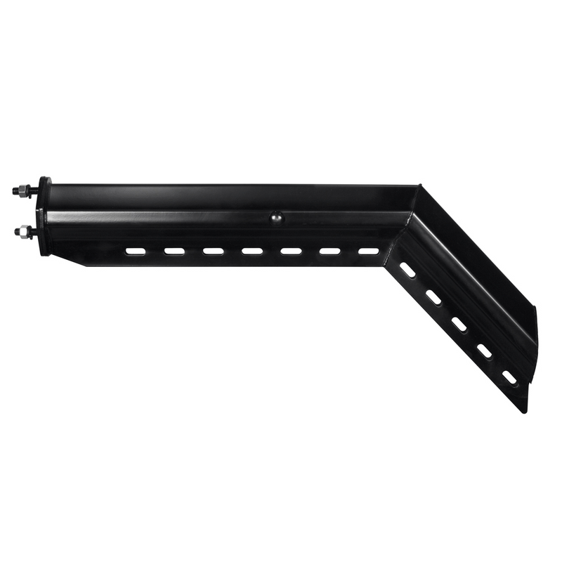 United Pacific 30" Black 45-Degree Angled Heavy Duty Mud Flap Hangers 2.5" Bolt Pattern (Pair) 10674