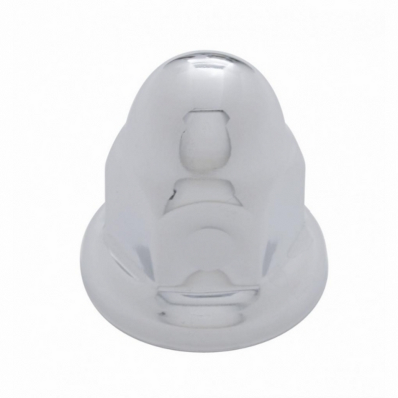 United Pacific 33mm x 2" Chrome Steel Nipple Nut Cover With Flange (10-Pack) 10700P