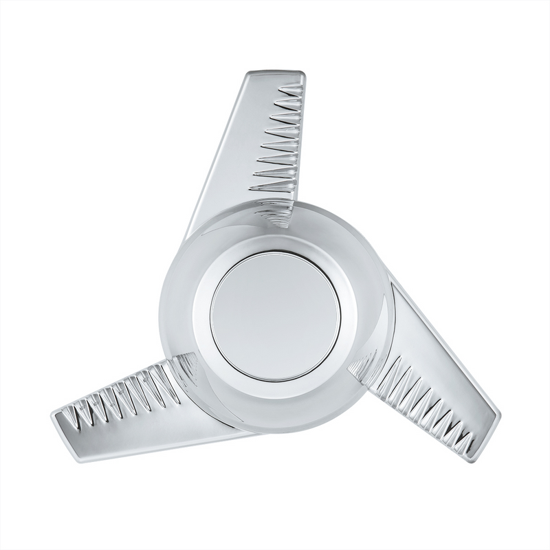 United Pacific Chrome Plastic 3 Bar Right Swing Hubcap Spinner Only 10721