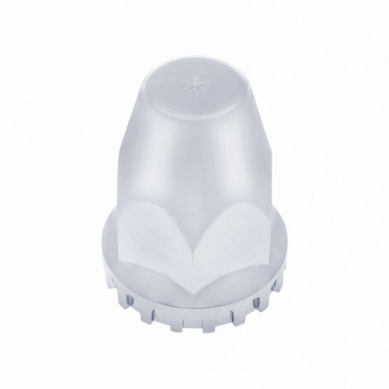 United Pacific 1-1/2" X 2-3/4" Chrome Plastic Original Nut Cover Push-On (Bulk) 10748B