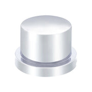 United Pacific 11/16" X 15/16" Chrome Plastic Flat Top Nut Covers - Push On (10 Pack)