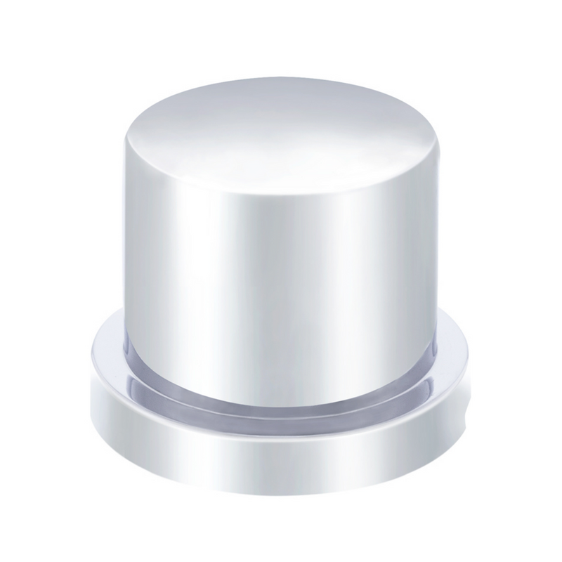 United Pacific 5/8" X 1" Chrome Plastic Flat Top Nut Cover Push-On (Bulk) 10753B
