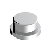 United Pacific 3/4" X 5/8" Chrome Plastic Flat Top Nut Covers - Push On (10 Pack)