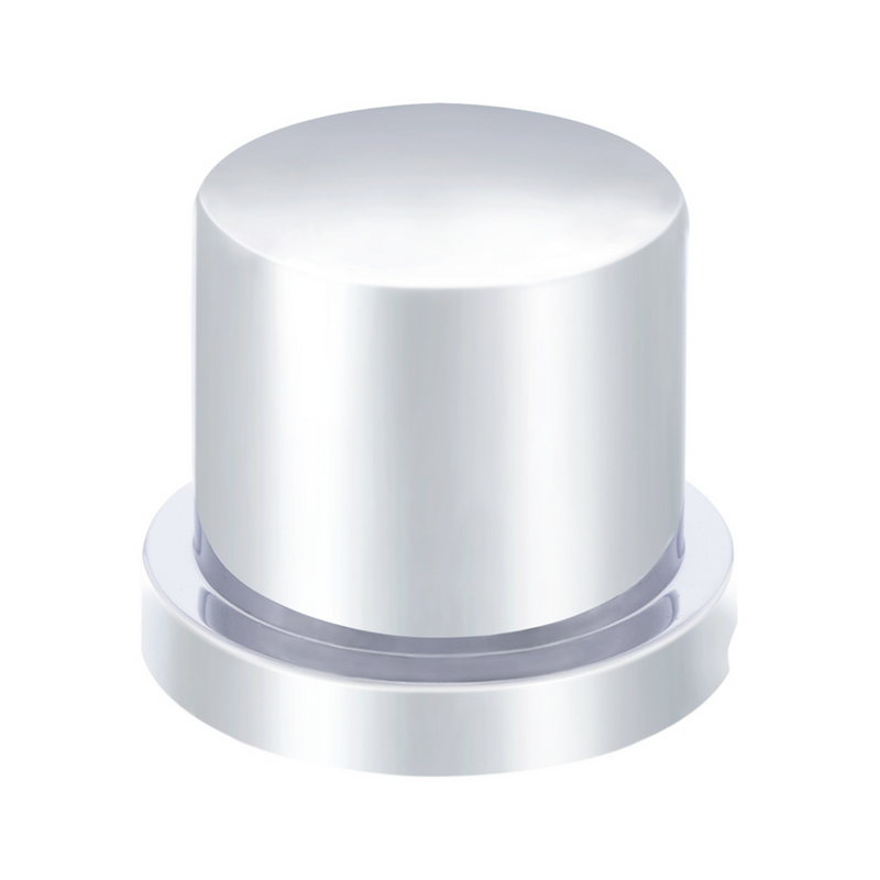 United Pacific 3/4" X 1-1/4" Chrome Plastic Flat Top Nut Cover Push-On (Bulk) 10756B