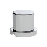 United Pacific 15/16" X 1-3/16" Chrome Frame Nut Cover - Push On (10 Pack)