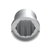 United Pacific 15/16" X 1-3/16" Chrome Frame Nut Cover - Push On (10 Pack)