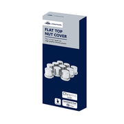 United Pacific 15/16" X 1-3/16" Chrome Frame Nut Cover - Push On (10 Pack)