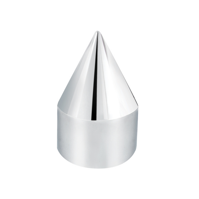 United Pacific 1/2" x 1-7/16" Chrome Plastic Spike Nut Covers Push-On (10-Pack) 10761
