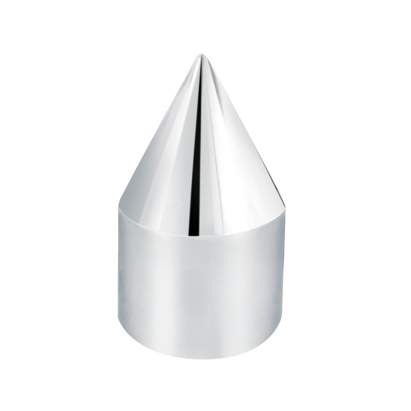 United Pacific 5/8" X 2" Chrome Plastic Spike Nut Cover Push-On (Bulk) 10763B